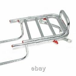 Fits Royal Enfield Adjustable Rear Luggage Carrier Chrome Finish Fitting GEc