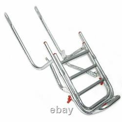 Fits Royal Enfield Adjustable Rear Luggage Carrier Chrome Finish Fitting GEc