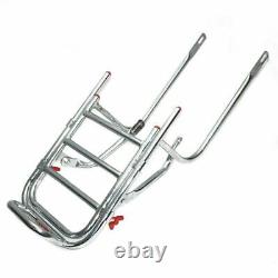 Fits Royal Enfield Adjustable Rear Luggage Carrier Chrome Finish Fitting GEc