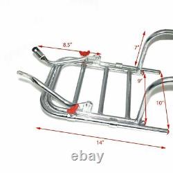 Fits Royal Enfield Adjustable Rear Luggage Carrier Chrome Finish Fitting GEc