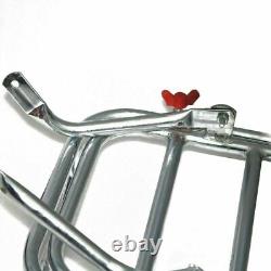 Fits Royal Enfield Adjustable Rear Luggage Carrier Chrome Finish Fitting GEc