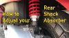 How To Adjust Your Rear Shock Absorber